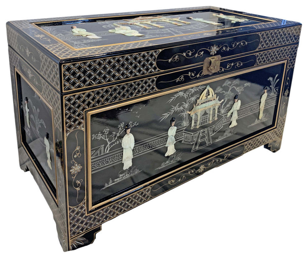 Large Mother of Pearl Oriental Storage Chest