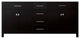 Caroline 72" Double Bathroom Vanity Cabinet, Espresso