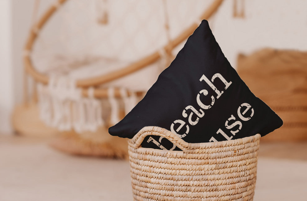 14x20" Anchored Nautical Decorative Indoor Pillow, Ligonberry Red
