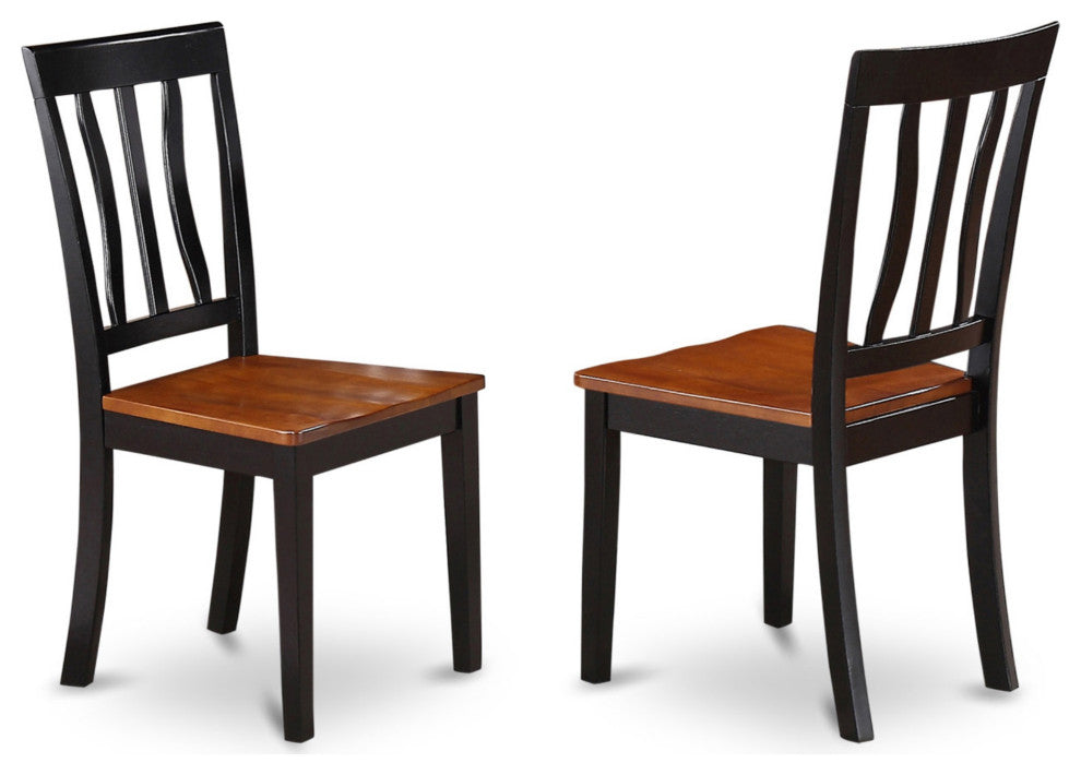 Dlan5-Bch-W Dining Set, 5-Piece With 4 Wood Chairs