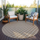 Indoor/Outdoor York YO1 Taupe Machine Washable 6' x 6' Rug