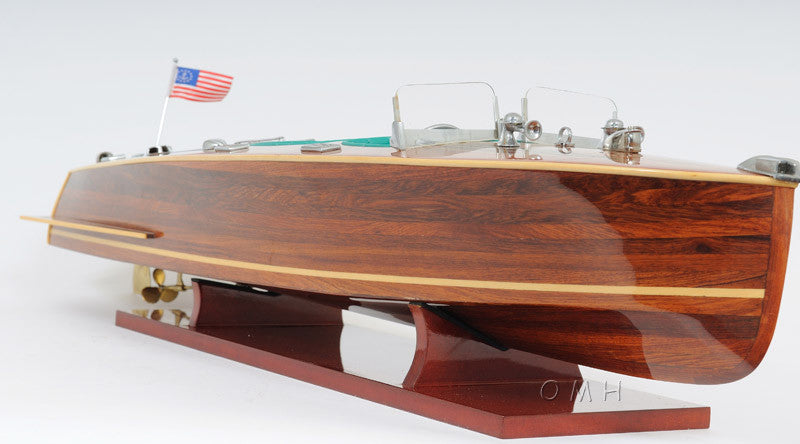 Old Modern Handicrafts B040A Chris Craft Triple Cockpit With Display Case