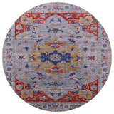 Ahgly Company Indoor Round Mid-Century Modern Area Rugs, 6' Round