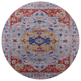 Ahgly Company Indoor Round Mid-Century Modern Area Rugs, 6' Round