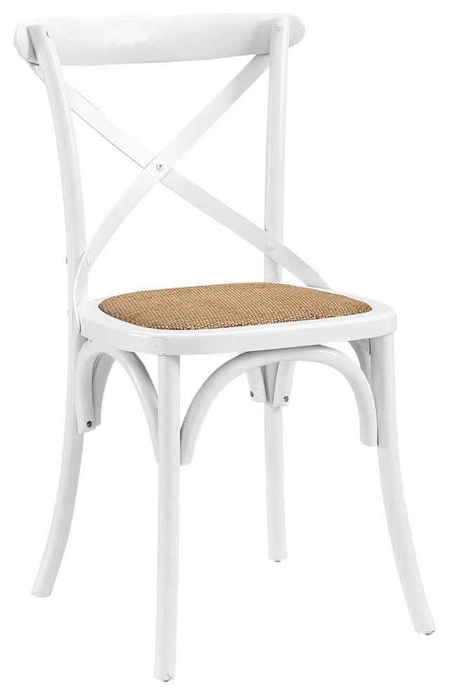 Gear Dining Side Chair, White