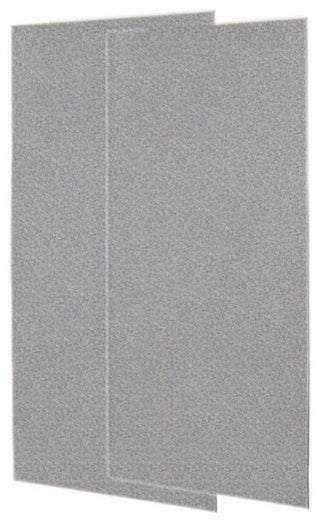 Swan 36x96 Solid Surface Shower Wall Panel, Gray Granite