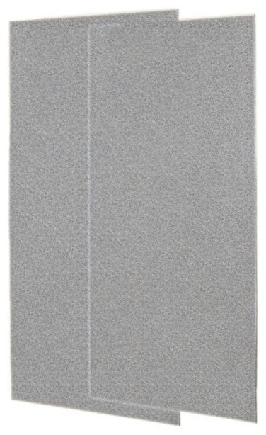 Swan 36x96 Solid Surface Shower Wall Panel, Gray Granite