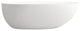 Solid Surface Freestanding Soaking Bathtub, Drain, 59"