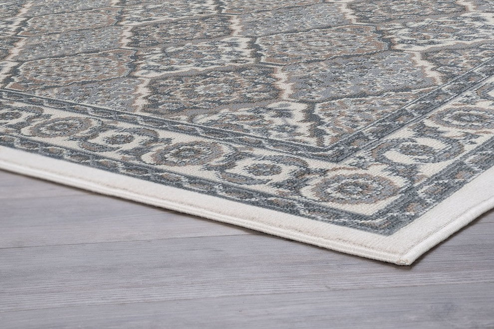 Oxnard Traditional Oriental Area Rug, Cream, 2''x7'' Runner