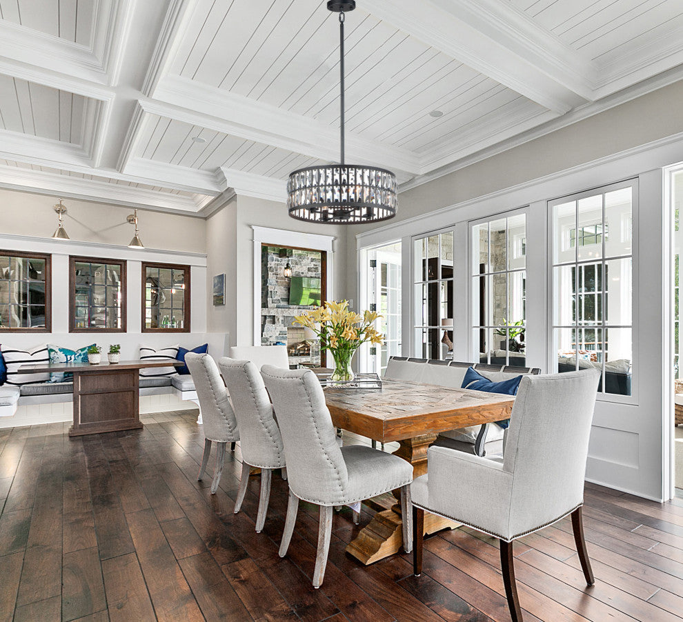 Maxim 21815BC Madeline 4 Light 20"W Crystal Pendant - Black