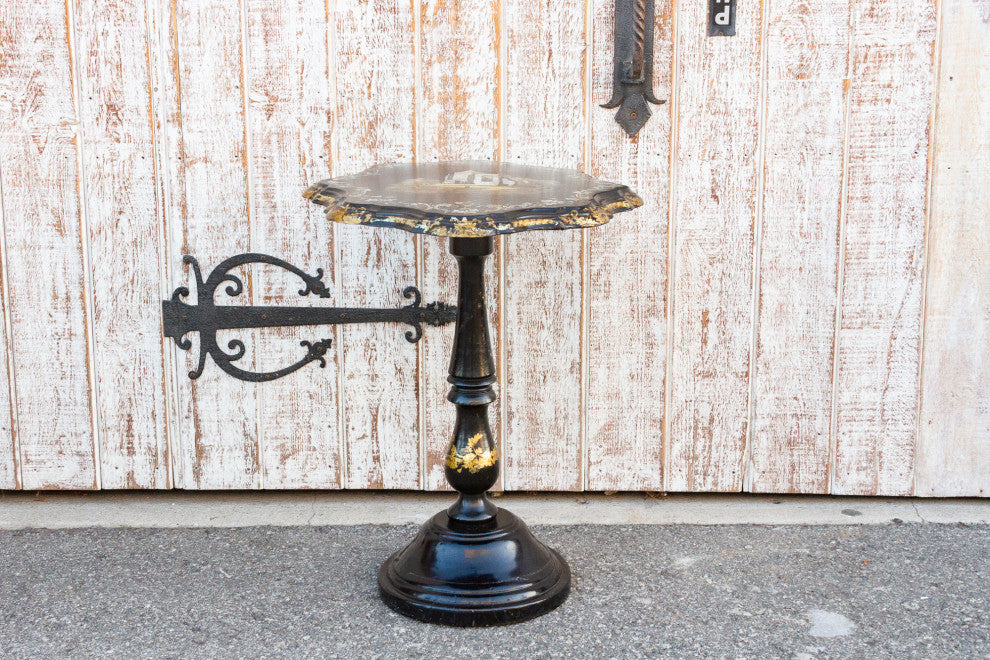 Antique French Mother of Pearl Inlaid Table