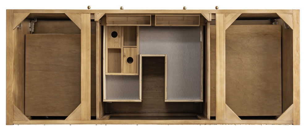 Hudson 60" Single Vanity, Light Natural Oak