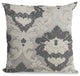 Leilani Fleurs Luxury Throw Pillow in Blue and Beige Tones, 20"x20"