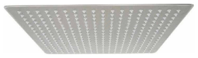 New Large 16" Nickel Brushed Rainfall Shower Head Ultrathin Square Shower Head