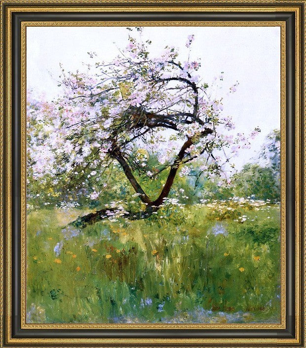 Frederick Childe Hassam Peach BlossomsVilliersleBel Framed Canvas Print, 16"x20"