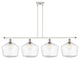 Innovations 516-4I-WPC-G654-12 4-Light Island Light, White, Polished Chrome