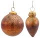 Distressed Mercury Glass Ornmanet, Set of 6