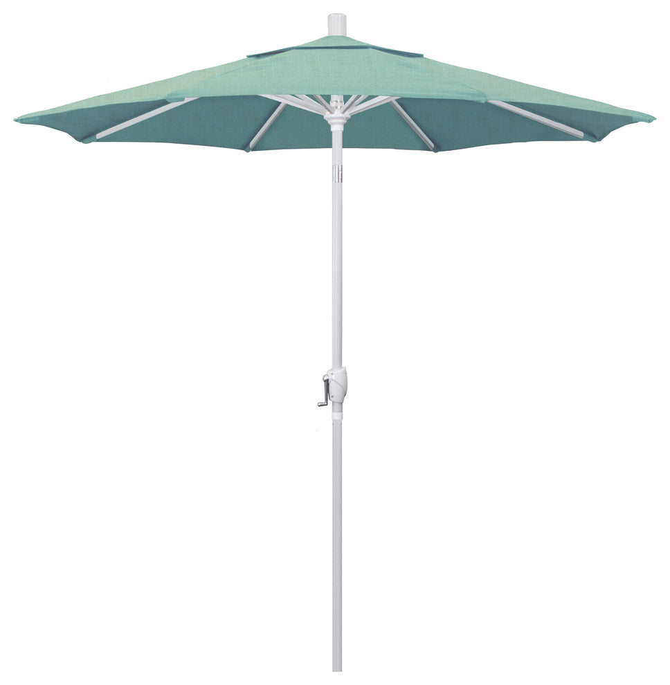 7.5' Aluminum Umbrella Push Tilt, Sunbrella, Spa