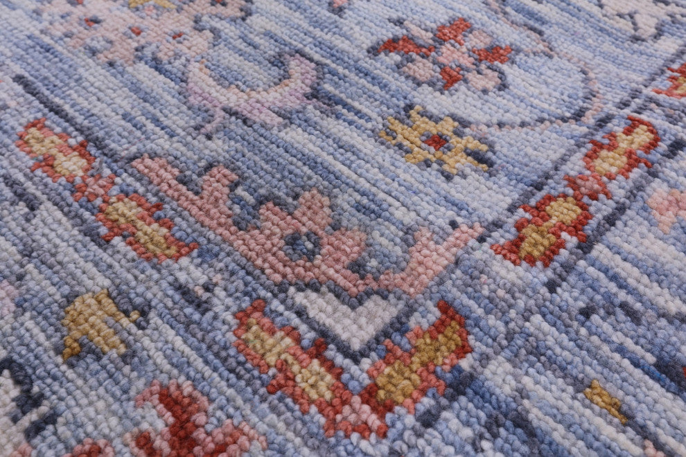 6' 5" X 9' 2" Turkish Oushak Hand-Knotted Wool Rug - Q14956