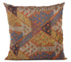 Plutus Multi-Color Lines Fret Luxury Throw Pillow, 16"x16"