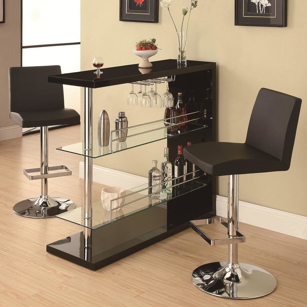 Coaster Contemporary Bar Unit, Black