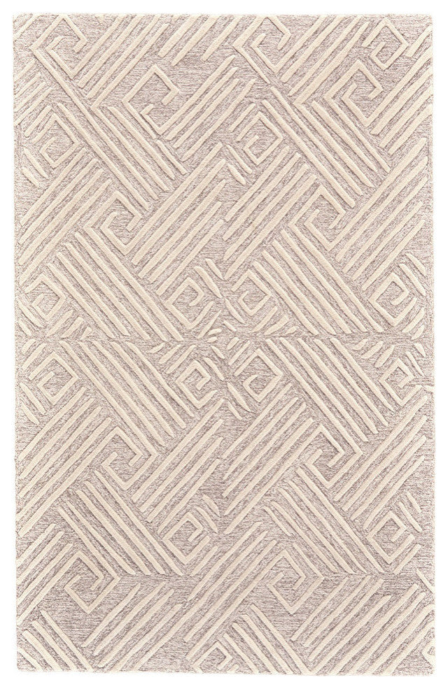 Weave & Wander Fadden Rug, Ivory/Natural, 2'6"x8'