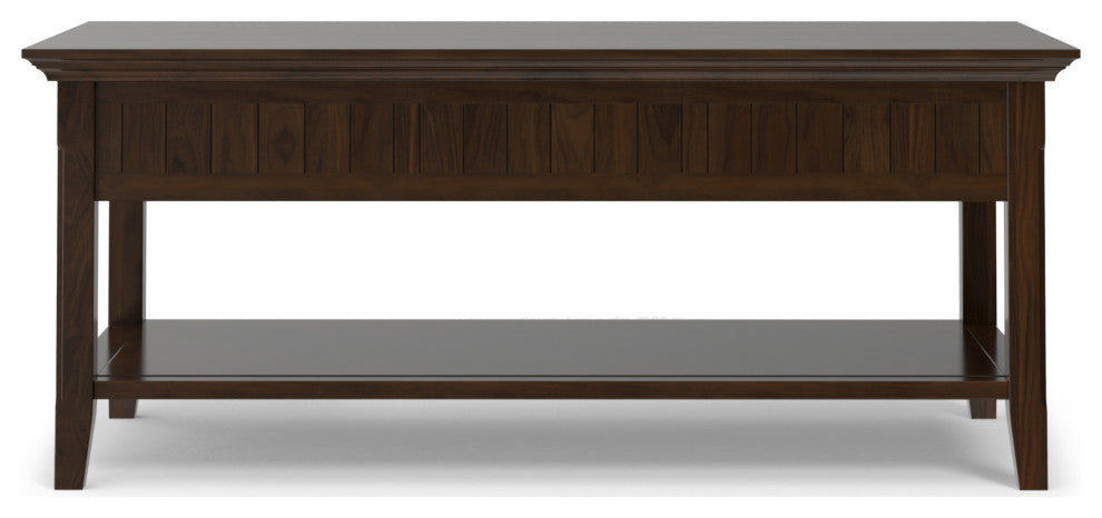 Acadian Solid Wood Lift Top Coffee Table, Brunette Brown