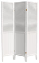 6' Tall Beadboard Divider, White, 3 Panels