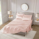 Madison Park Essentials Satin Luxury 6 PC Sheet Set, Blush