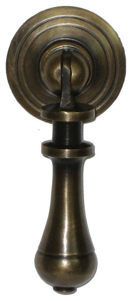 Teardrop Pull With Rosette Backplate, Extra Small