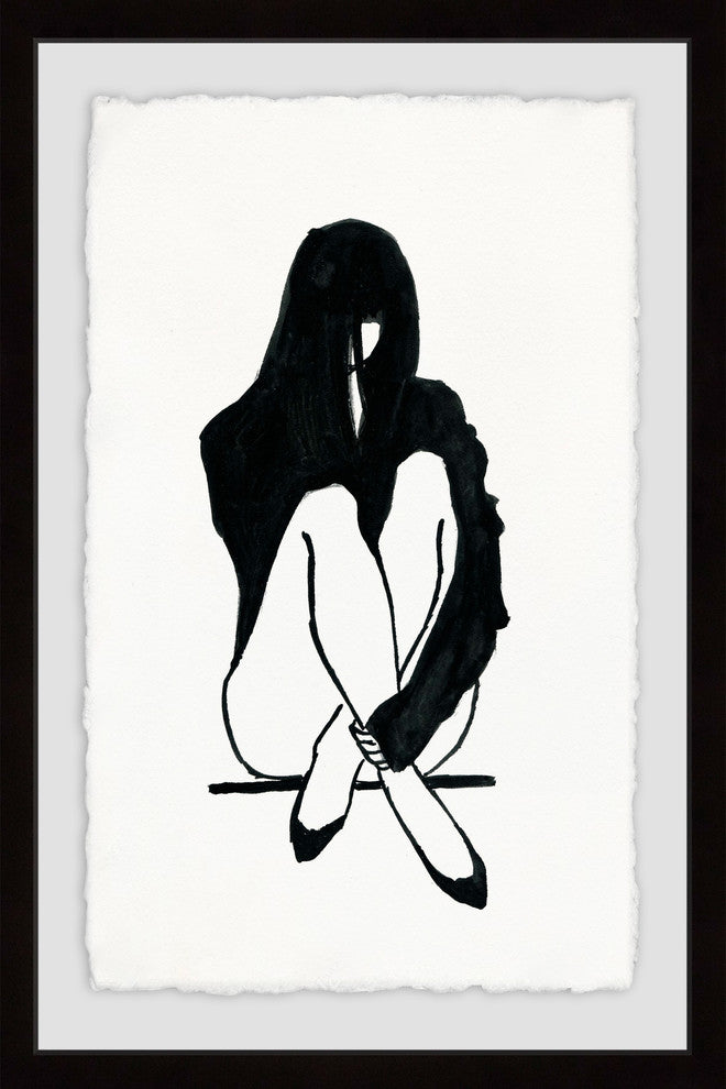 "Dark Glam" Framed Painting Print, 30"x45"