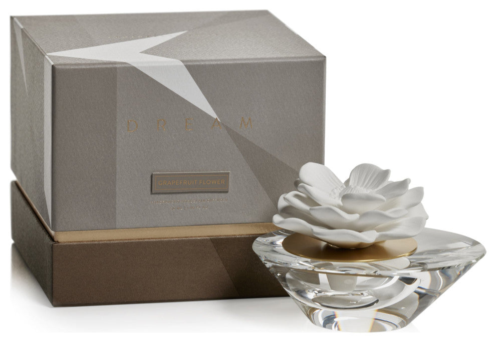 Dream Mini- Crystal Edition Porcelain Diffuser, Grapefruit Flower