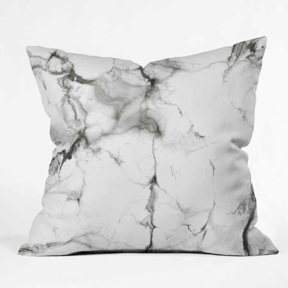 Chelsea Victoria Marble Throw Pillow, 16"x16"