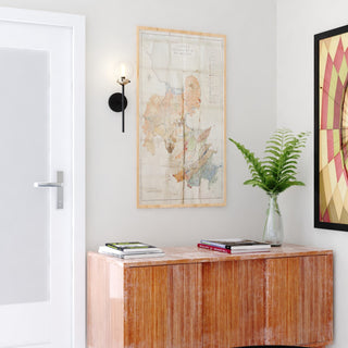 Orbit 1 Light Wall Light Oil Rubbed Bronze and Muted Brass