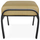 Belle Isle Cushion Outdoor Ottoman, Stucco/Black