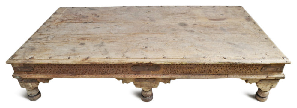 Consigned Vintage Teak Takhat Coffee Table 5