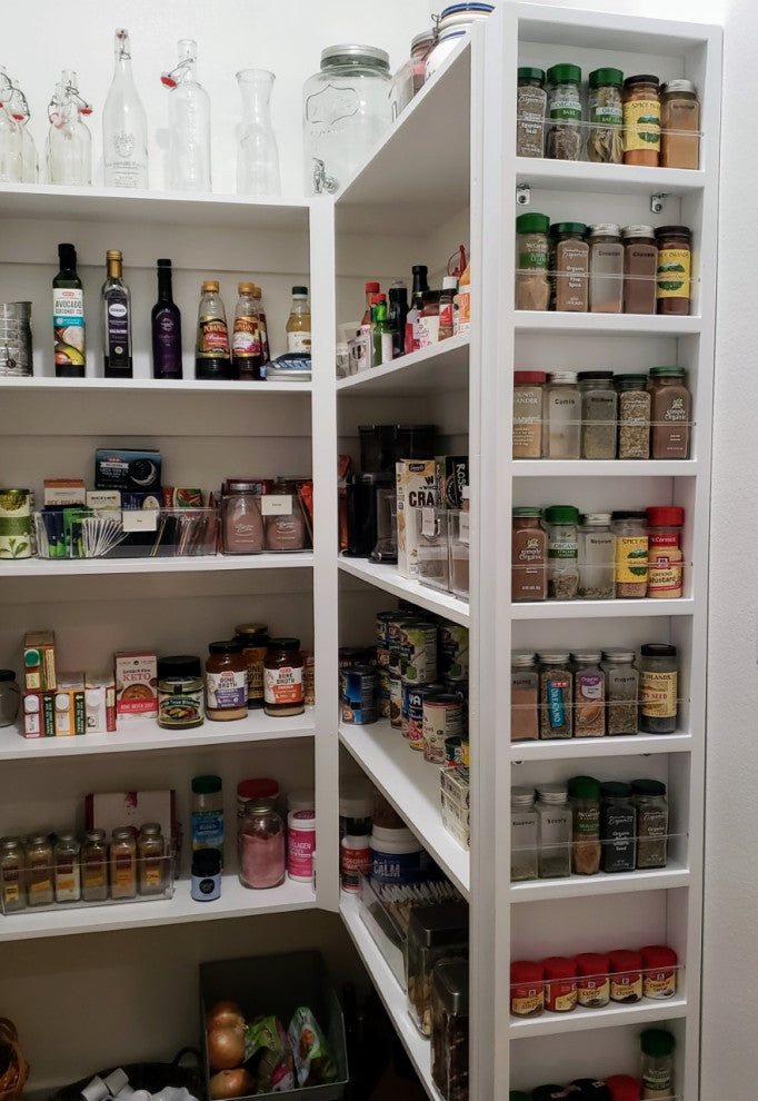 Meadow On the Wall Spice Rack 69"h x 11"w x 4.5"d, Unfinished