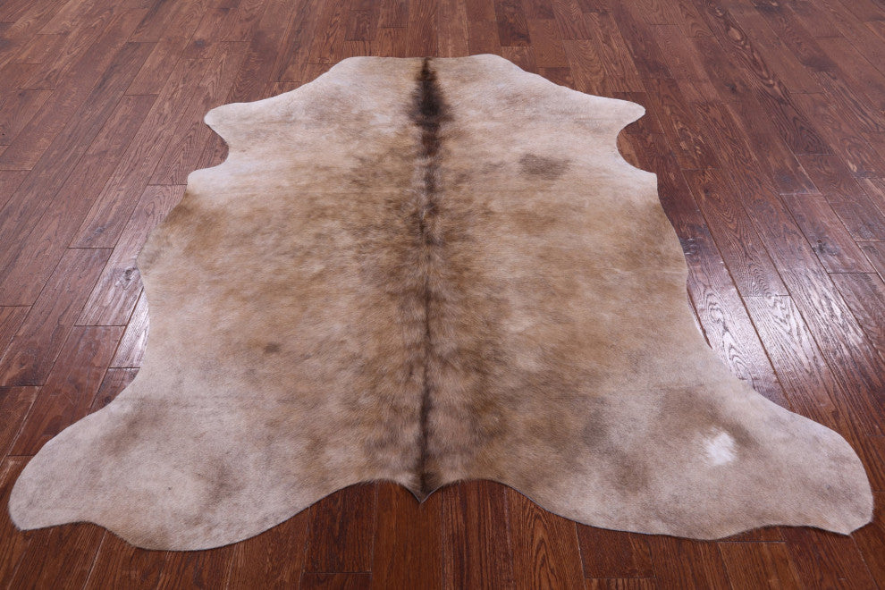 Natural Cowhide Rug 6' 6" X 5' 7" C1895
