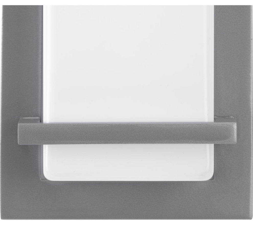 Z-1080 LED Collection Metallic Gray 1-Light Small LED Outdoor Sconce