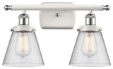 Innovations 916-2W-WPC-G64 2-Light Bath Vanity Light, White, Polished Chrome