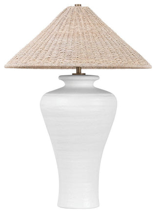 Pezante Table Lamp, Patina Brass/Ceramic Loft White