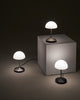 Pensee LED Table Lamp, Matt Opal Glass/ Champagne Gold