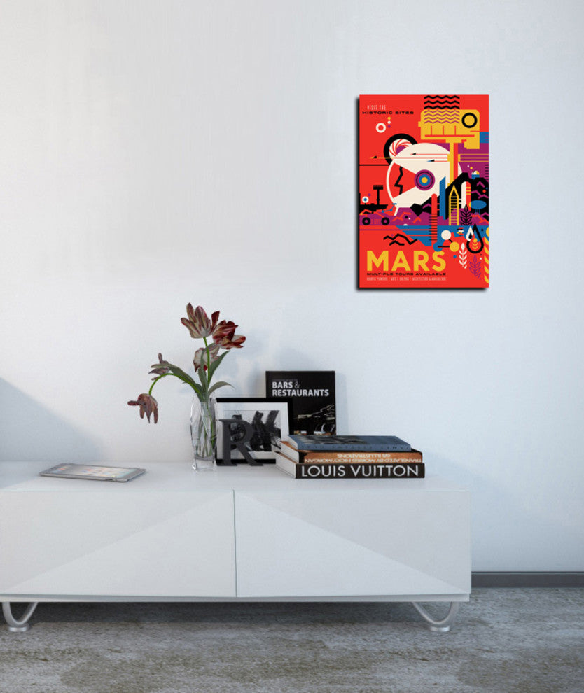 Epic Graffiti "Visions of the Future: Mars" Giclee Canvas Wall Art, 40"x60"