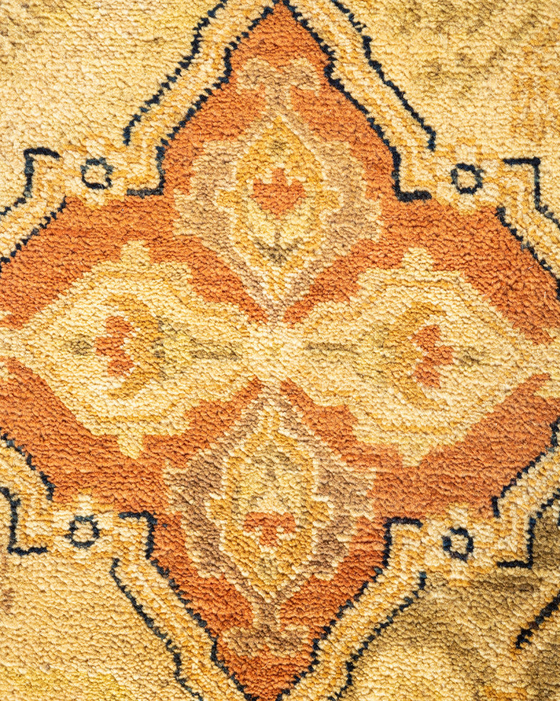 Eclectic, One-of-a-Kind Hand-Knotted Area Rug Brown, 12' 1" x 17' 8"