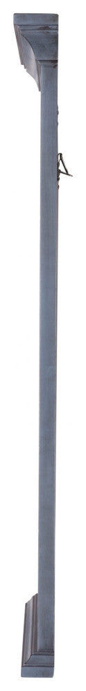 Framed Wall Mounted Bathroom Mirror, Blue Grey;, 24" X 32";
