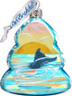 Keepsake Whale Coastal Scenic Glass Ornament