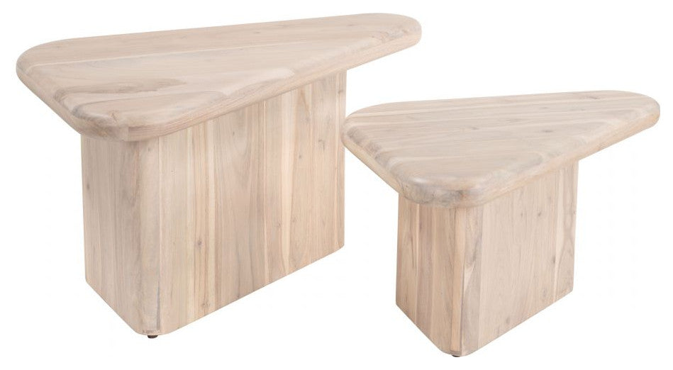 Navidic Coffee Table Set, 2-Piece, Natural