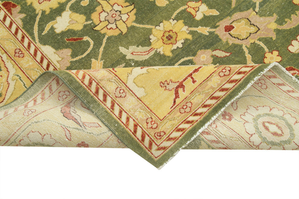 Rug N Carpet - Handwoven Oriental 8' 10" x 11' 10" Soft Oushak Area Rug