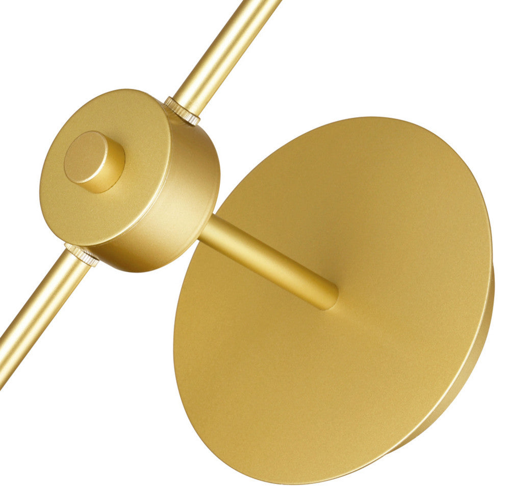 Da Vinci 1 Light Wall Light With Brass Finish