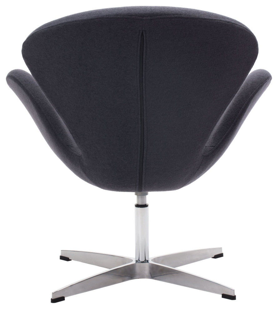 Accent Chair, Steel Metal, Fabric, Gray, Silver, Lounge Lobby Hospitality